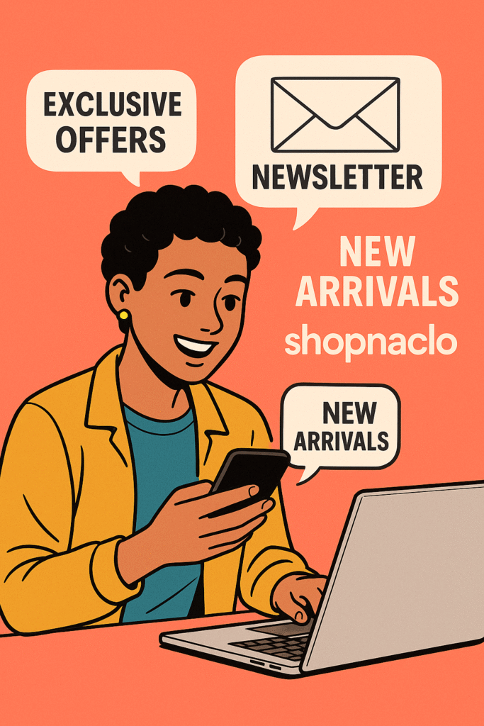 newsletter from shopnaclo